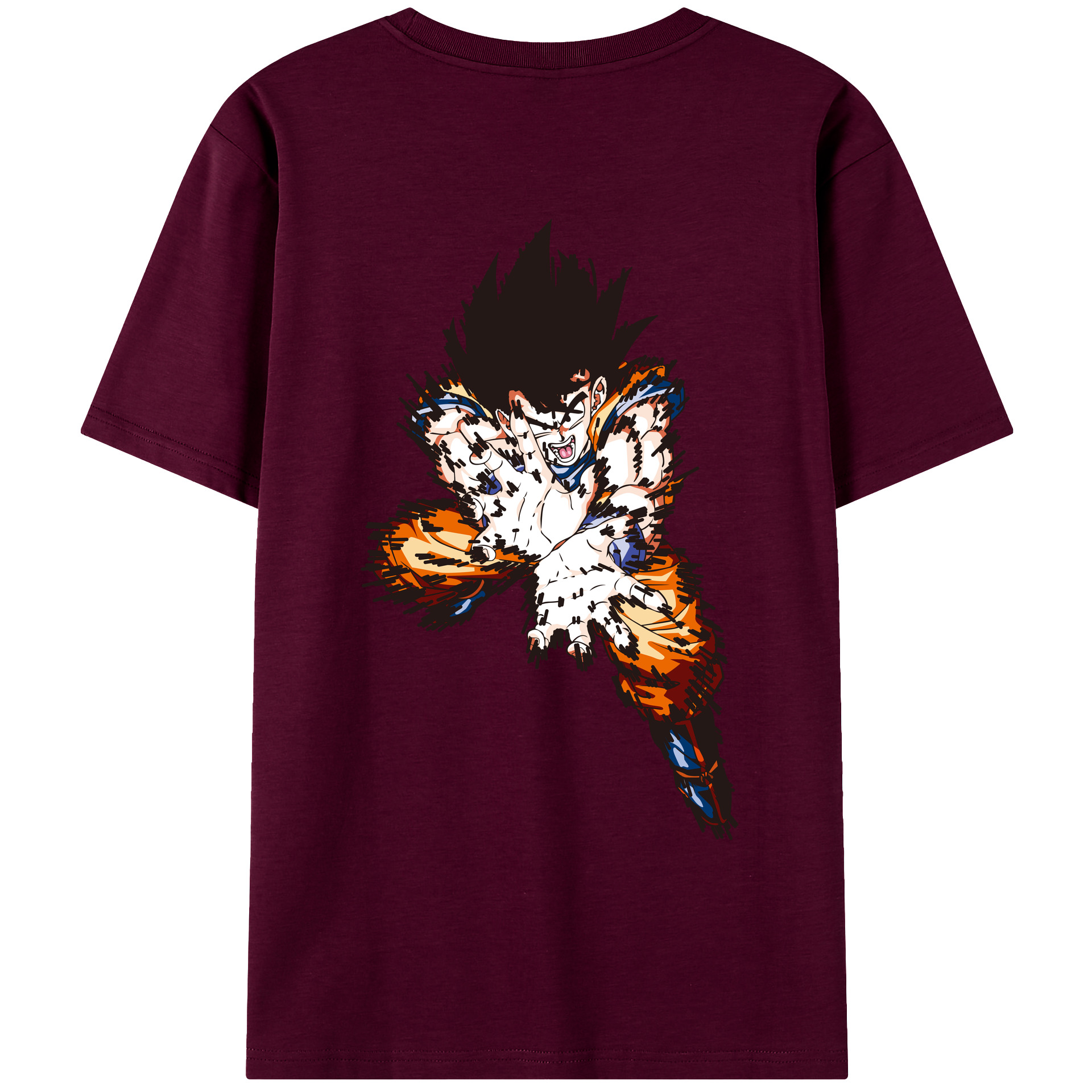 （画像用） ドラゴンボール 孫悟空（そん ごくう）Son Goku カカロット DRAGON BALL Kakarotto レディース半袖Tシャツ(バックプリント)